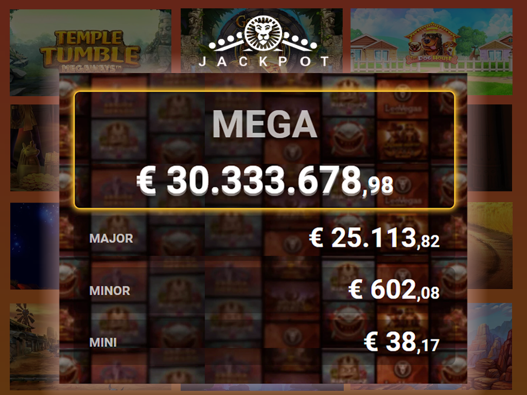 LeoJackpot passeert de magische grens van 30 miljoen euro